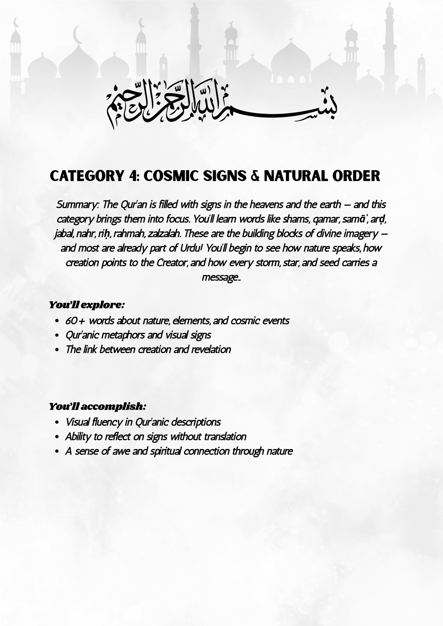 Understand Al Qura'an without translation 300 word atlas