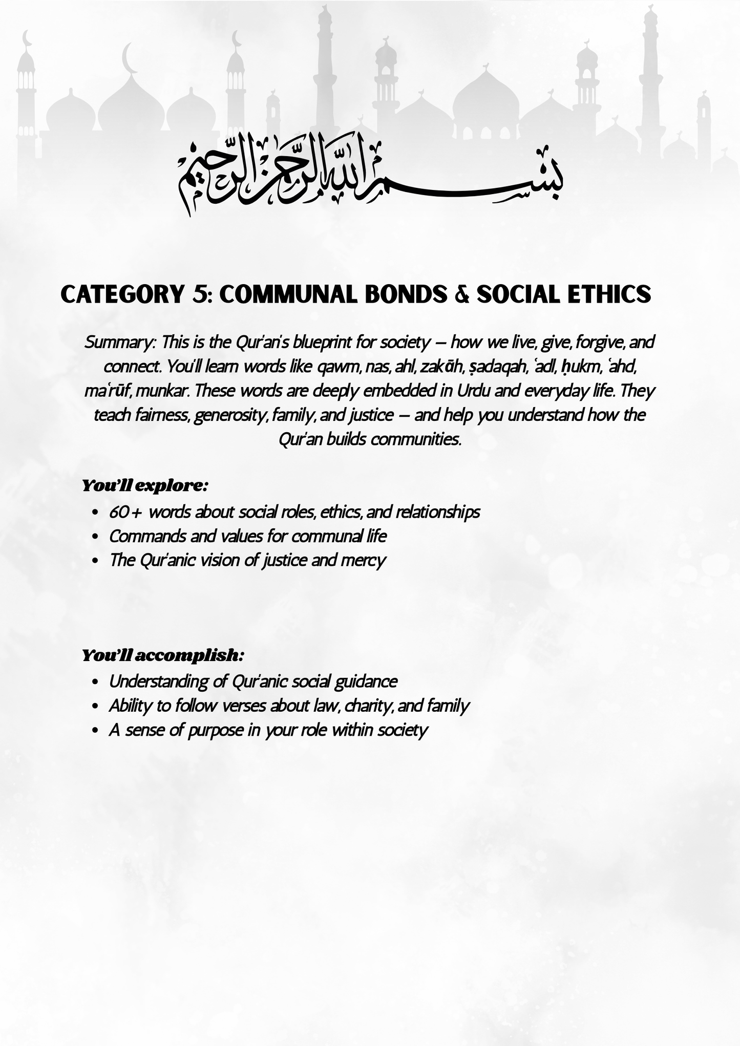 Understand Al Qura'an without translation 300 word atlas