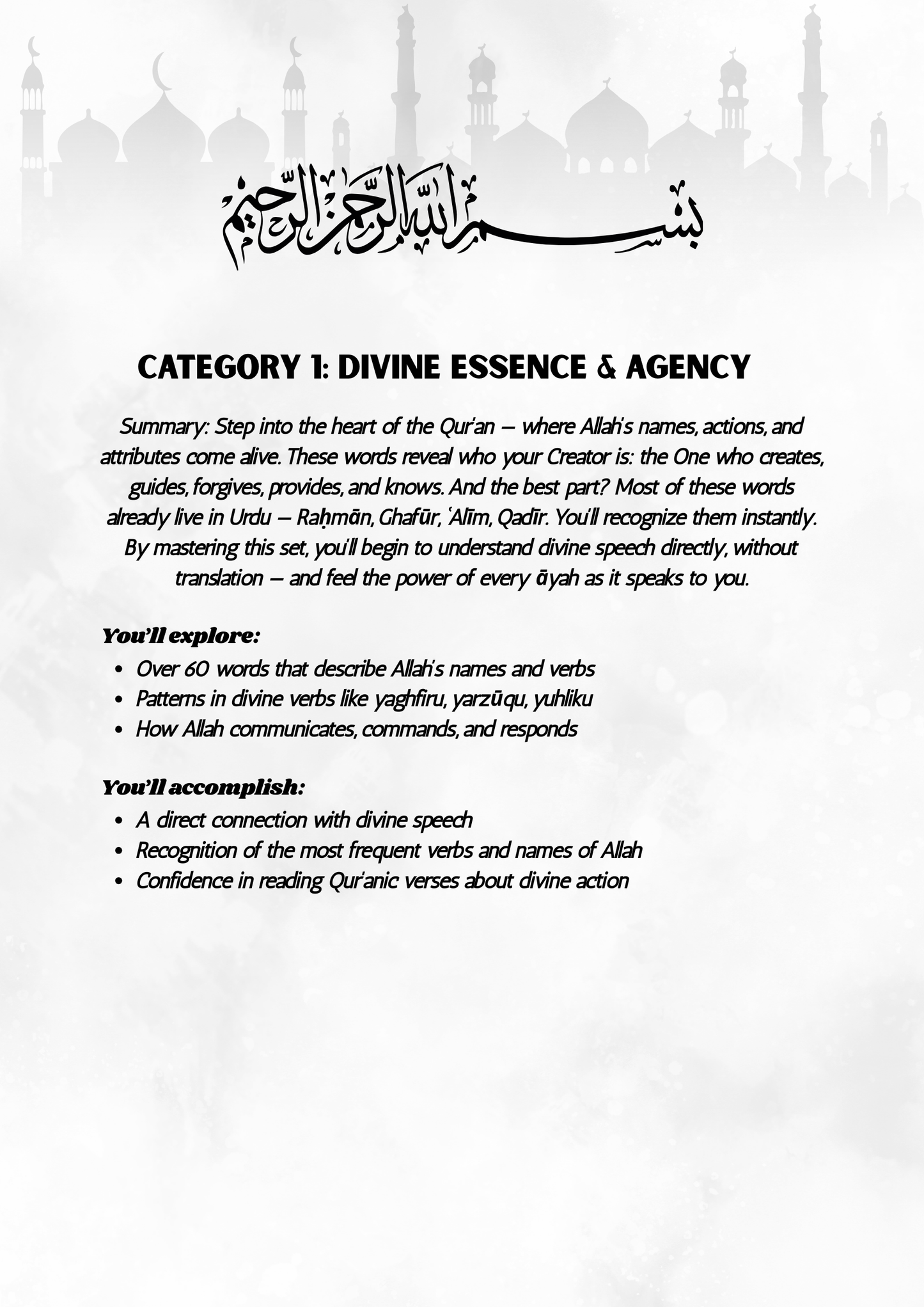 Understand Al Qura'an without translation 300 word atlas